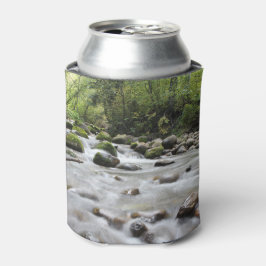 Porta-lata O monograma personalizado do Forest Stream pode re