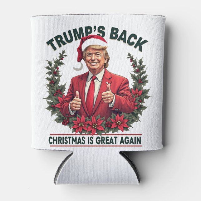 Porta-lata O Natal de Trump é Excelente de novo Papais noeis (Frente)