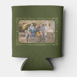 Porta-lata O nome e a foto personalizados das saudações da es