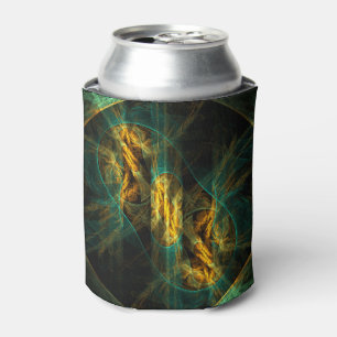 Porta-lata O Olho da Arte Abstrato da Selva