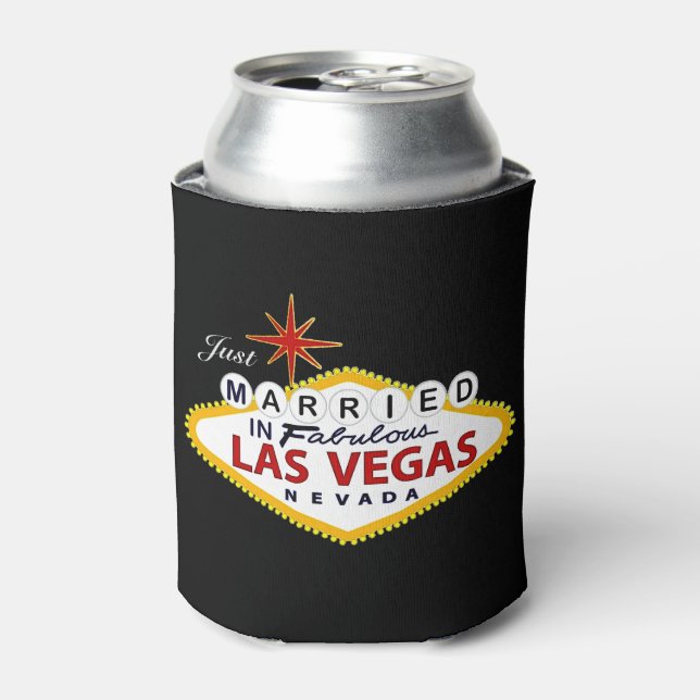 Porta-lata O Personalizado Do Favor De Casamento De Las Vegas (Can Front)