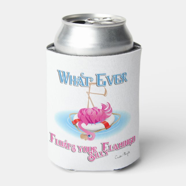 Porta-lata O que flutuar seu Bobo Flamingo (Can Front)