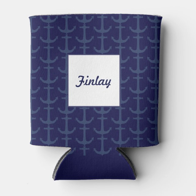 Porta-lata O Tema Náutico Personalizado Pode Resfriar (Frente)