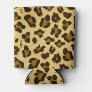 Porta-lata O teste padrão animal do impressão do leopardo