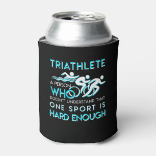 Porta-lata O Triathlon não compreende um duro do esporte