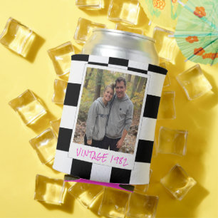 Porta-lata O Verificador Retro aniversário de 40 anos Vintage