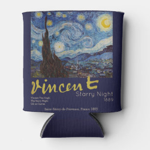 Porta-lata Obra-Prima Vintage Azul Noite Estrelada de Van Gog