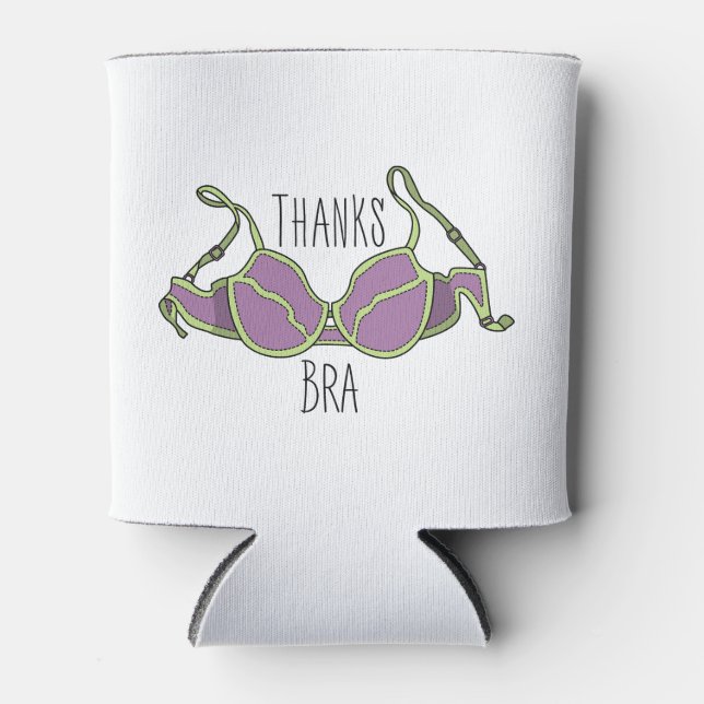 Porta-lata Obrigada Sutiã (Frente)