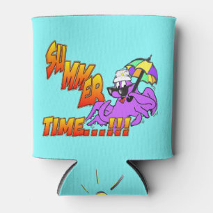 Porta-lata Octopus Summer Time Can Cooler