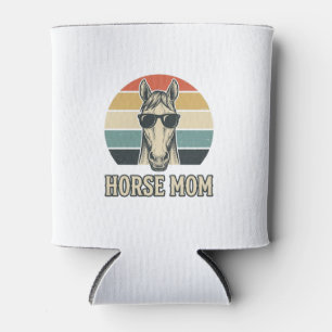 Porta-lata Óculos de sol com gravação de Mãe de Cavalo Vintag