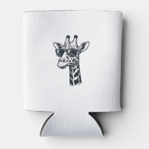 Porta-lata Óculos de sol de girafa legais Camiseta com gravaç