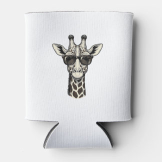 Porta-lata Óculos de Sol de Girafa Legal Camisa de Gravura Vi