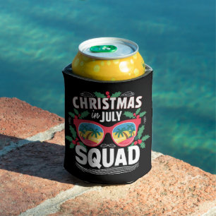 Porta-lata Óculos de Sol do Esquadrão do Natal em Julho Verão