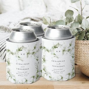 Porta-lata Oferta Caseira Eucalyptus Monograma Elegante