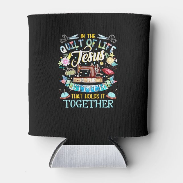 Porta-lata Ofertas de Empilhamento | No Quilt Of Life Jesus (Frente)