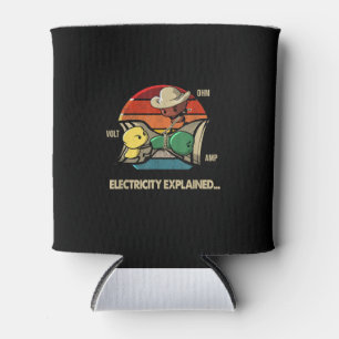 Porta-lata Ohm Volt Amp Electricity Explicou Eletricidade