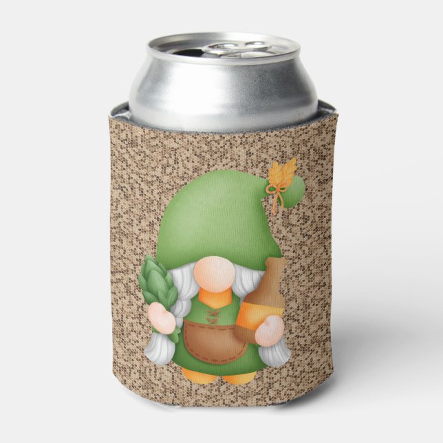 Porta-lata Oktoberfest Gnome Can Cooler (Can Front)