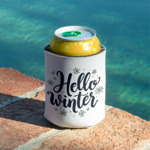 Porta-lata Olá, Floco de Neve de Natal de inverno