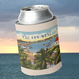 Porta-lata Old Key West Florida Garrison Bight vintage