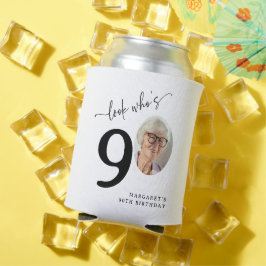 Porta-lata Olhe Quem Está Com 90 Anos! Foto Moderna de Aniver