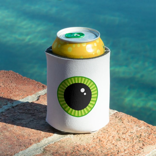 Porta-lata Olho Verde Engraçado (Piscina in situ)