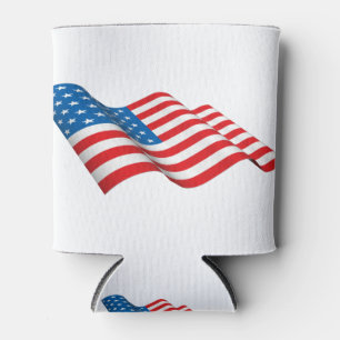 Porta-lata Onda de bandeira americana
