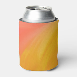Porta-lata Onda Fluida Amarela Coral Laranja Mármore