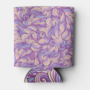 Porta-lata Ondas de rabisco de abstrato: fundo criativo.