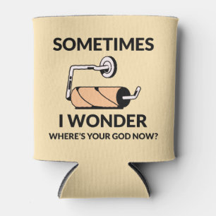 Porta-lata Onde Está Seu Deus Agora? Rolo de Papel Higiênic