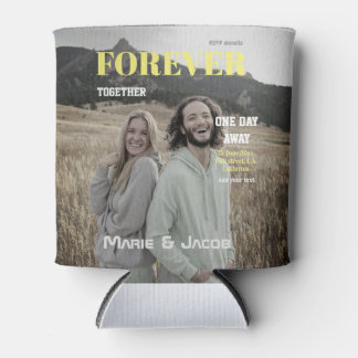 Porta-lata one day away dinner couple magazine photo yellow w