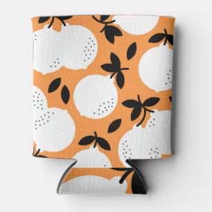 Porta-lata Orange Bliss: Padrão de Fruta refinado