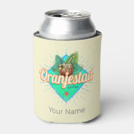 Porta-lata Oranjestad Aruba Retro Vintage Caribe Souvenir