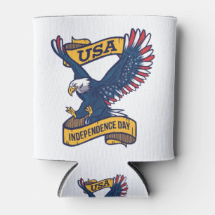 Porta-lata Orgulho da águia baleeira 4 de julho