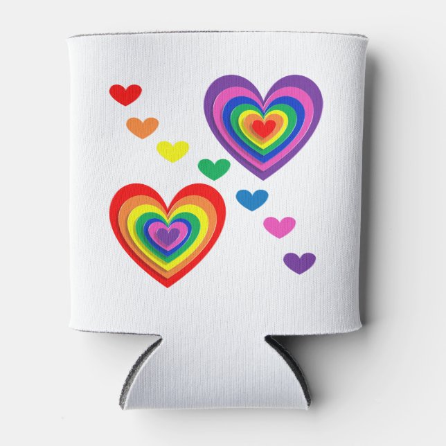 Porta-lata orgulho hearts bg (Frente)