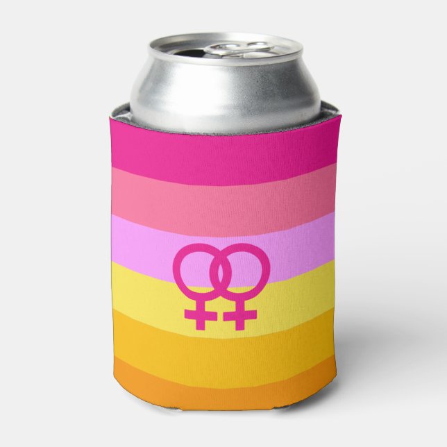 Porta-lata Orgulho Lesbiano Dawn WLW (Can Front)