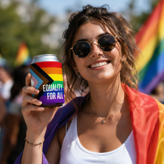 Porta-lata Orgulho LGBT - Igualdade Para Todos