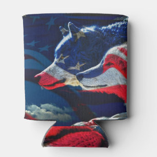 Porta-lata Orgulho Lobo do País e Bandeira