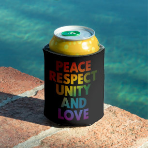 Porta-lata Orgulho Paz Respeito Unidade E Amor 