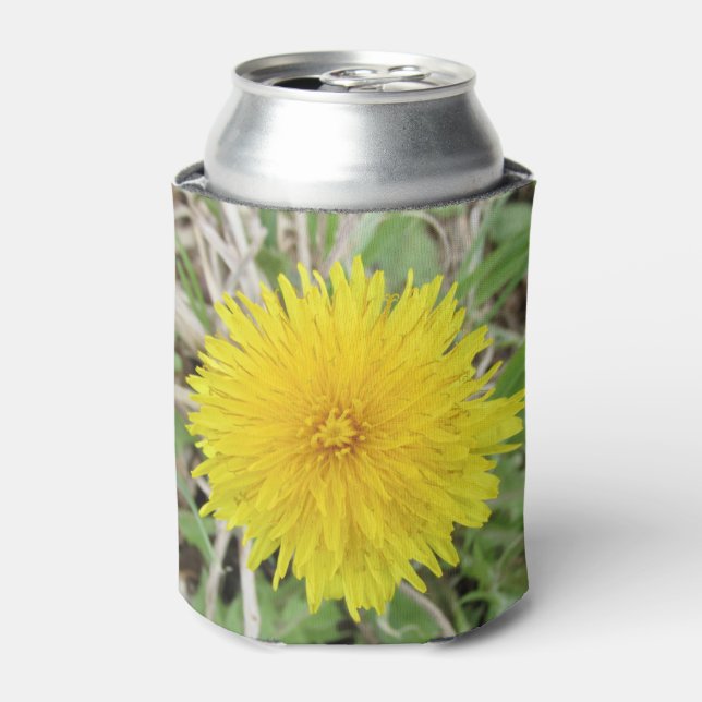 Porta-lata Orgulhosa Flor Dandelion. (Can Front)