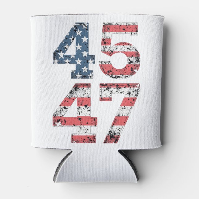 Porta-lata Orgulhoso Dia da Inaguração do Trump Ganhou 47 (Frente)