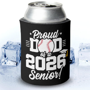 Porta-lata Orgulhoso Pai de uma Formatura de Beisebol de 2026