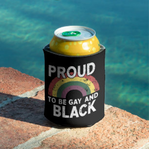 Porta-lata Orgulhoso por Ser Gay e Mês do Orgulho Negro 2025