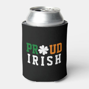 Porta-lata Ororgulhoso Irlandês Shamrock Lucky Clover Cote Co
