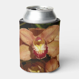 Porta-lata Orquídeas Pêssego com Flores de Gotículas de Chuva