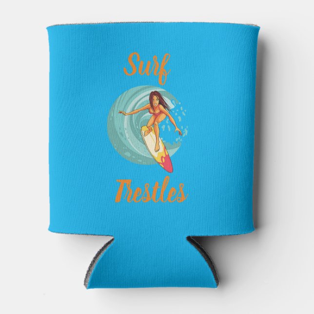 Porta-lata Os surfs podem esfriar (Frente)