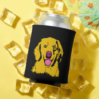 Porta-lata Ouro Retriever Art Capaz De Arrefecer