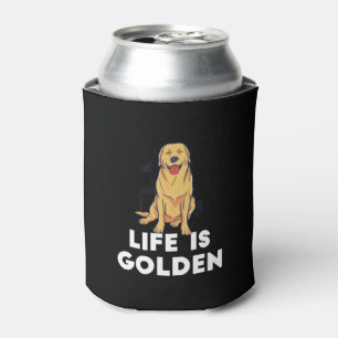 Porta-lata Ouro Retriever Dog - A Vida É Ouro