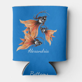 Porta-lata Ouro Surreal Goldfish Fantasy Art Personalizado