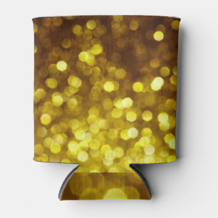 Porta-lata Ouro: textura festiva de Natal.