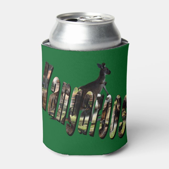 Porta-lata Outback Hoppers: Canguru Australiano E Nome, (Can Front)